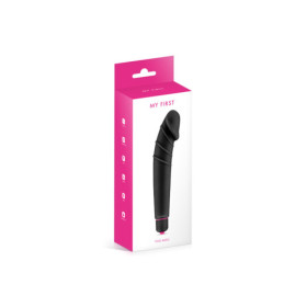 Vibromasseur noir 7 vitesses forme réaliste waterproof 
